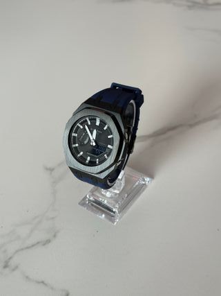 G-Shock GA-2100 Mod Casioak Azul y Negro