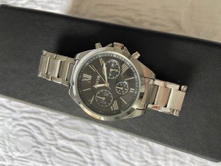 Reloj Fossil Mujer Negro y Plateado