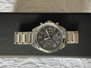 Reloj Fossil Mujer Negro y Plateado