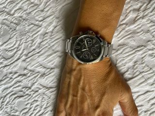 Reloj Fossil Mujer Negro y Plateado