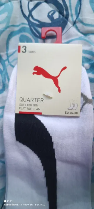 3 Pares Calcetines Puma Quarter