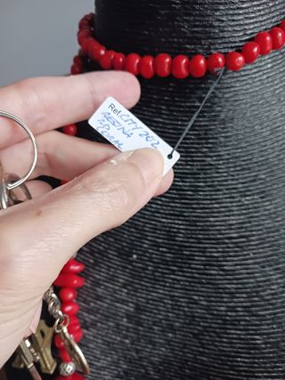 Enorme collar de resina de coral nuevo c