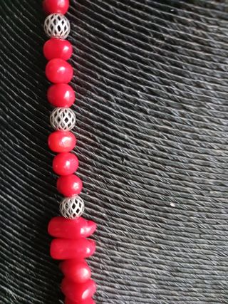 Enorme collar de resina de coral nuevo c