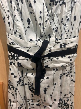 Vestido camisero estampado con cinturón