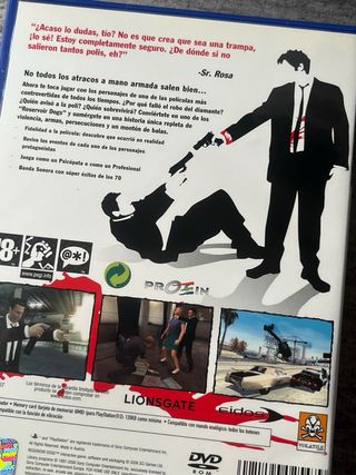 Reservoir Dogs PS2 🇪🇸