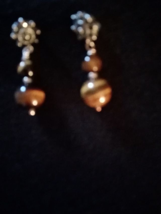 Pendientes plata botón tipico ibicenco