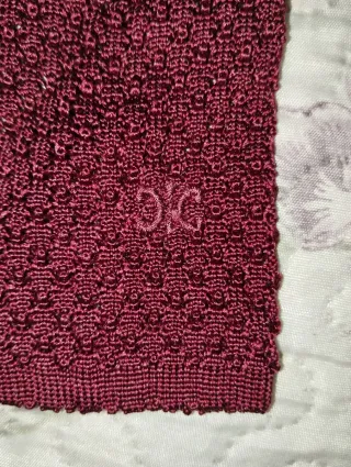 Corbata Celine Seda natural estilo vintage