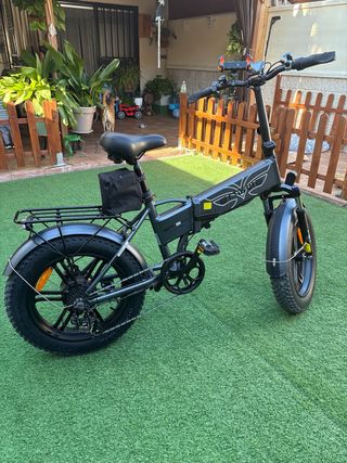 Bicicleta Eléctrica Plegable Negra