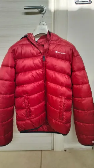 Piumino Champion rosso