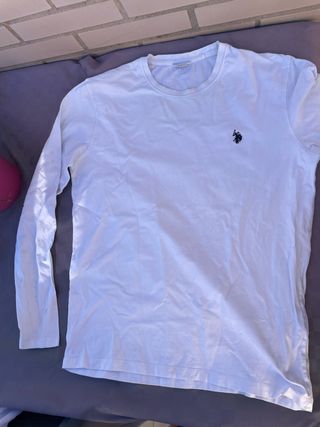 Camiseta Polo Ralph Lauren Blanca Manga Larga