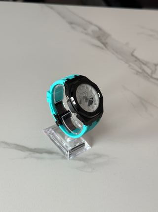 G-Shock GA-2100 Mod Casioak Azul y Blanco