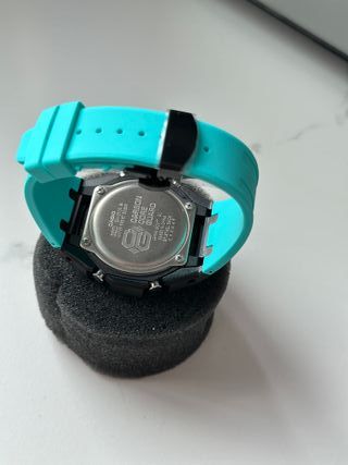 G-Shock GA-2100 Mod Casioak Azul y Blanco