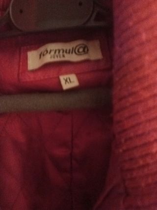 Chaqueta Piel Vintage Roja XL El Corte Inglés