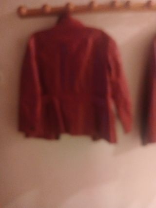 Chaqueta Piel Vintage Roja XL El Corte Inglés