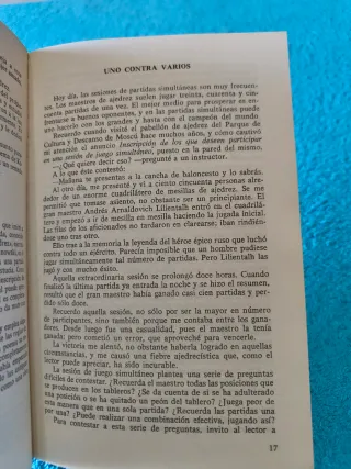 Libro Ajedrez Lecturas de ajedrez.