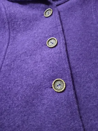 Giacca in lana viola in lana tipo mohair