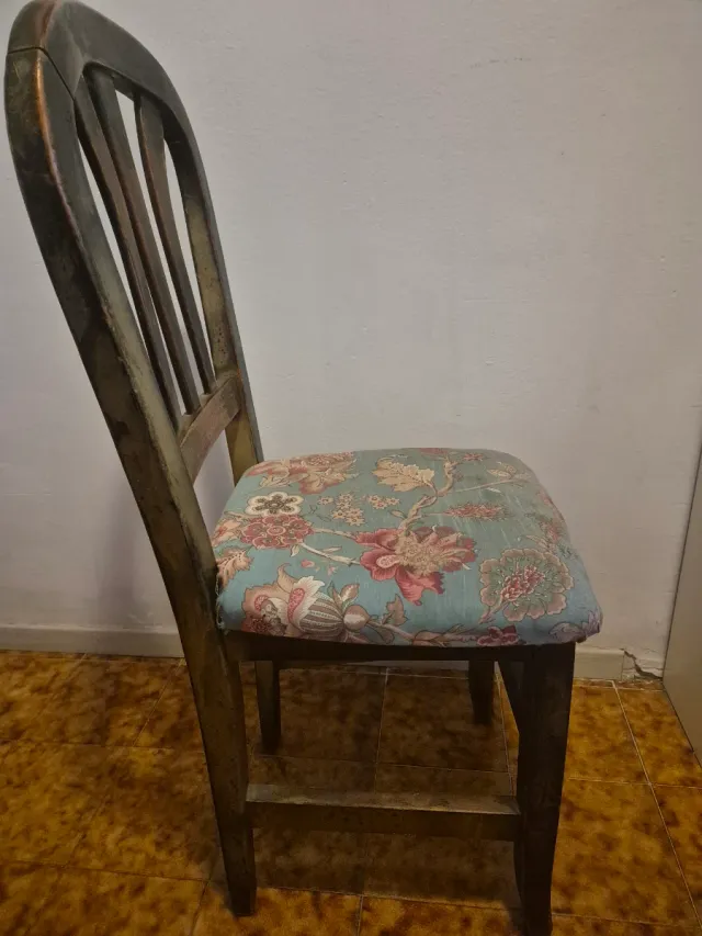 Sillas 6 Madera Vintage