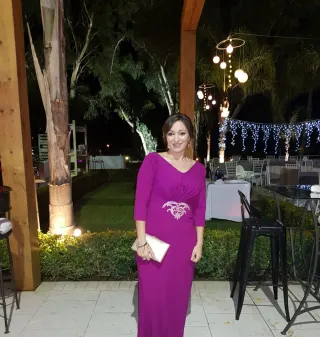 Vestido largo buganvilla hecho a medida
