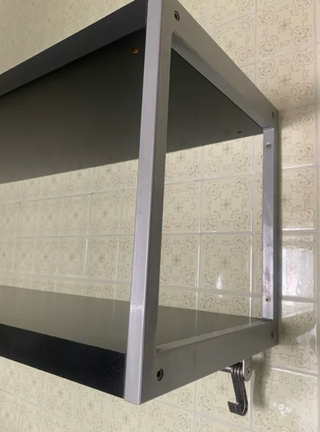 Estantería Ikea Negra con Barra