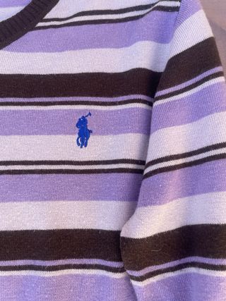 Polo Ralph Lauren Jersey Rayas Morado