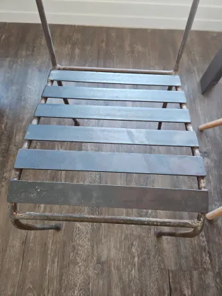 Sedia in ferro battuto nera Ne ho altre 4