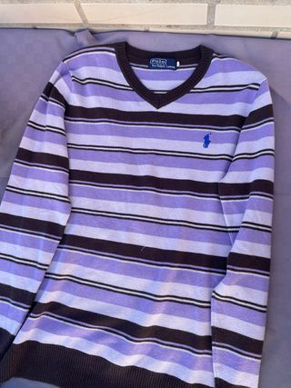 Jersey Polo Ralph Lauren Rayas Morado