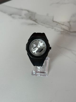 G-Shock GA-2100 Mod Casioak Plata y Negro