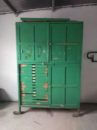 Armario archivador verde