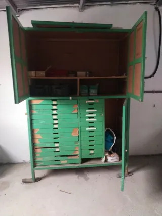 Armario archivador verde