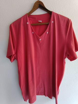 Blusa fucsia talla XL