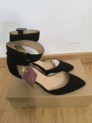 Zapatos tacón Zara negro T.38