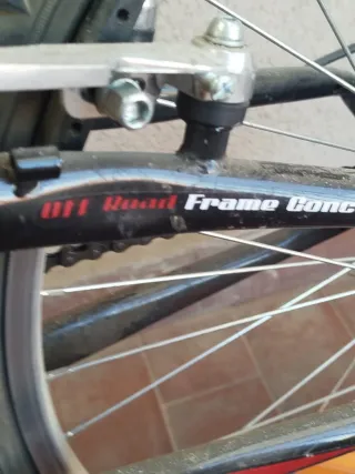 Bicicleta de montaña roja
