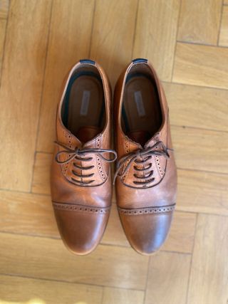Zapatos Uterque Hombre Piel Marrón