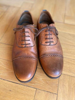 Zapatos Uterque Hombre Piel Marrón