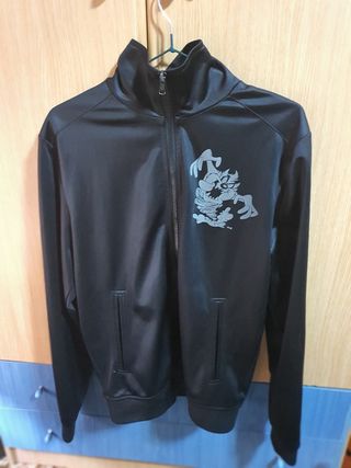 Chaqueta Vintage Demonio de Tasmania Negra