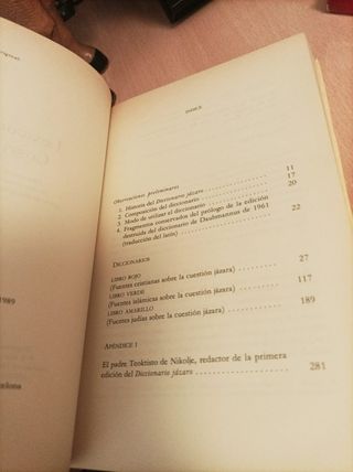 Diccionario jázaro Novela léxico