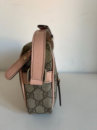 Borsa Gucci GG Supreme marrone e rosa