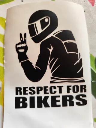 Pegatina Vinilo Moto Respect For Bikers