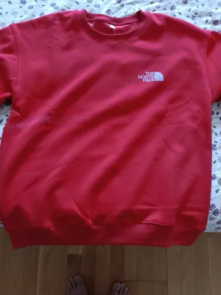 Sudadera oversize The North Face roja talla S
