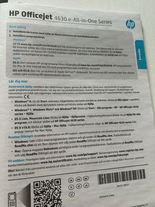Impresora HP Officejet 4632 (fallo inyectores)