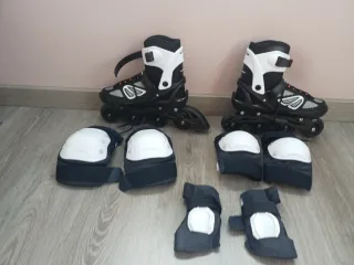 Patines en línea + protecciones