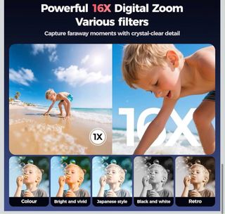 Cámara Digital 4K Profesional Rosa y Plata