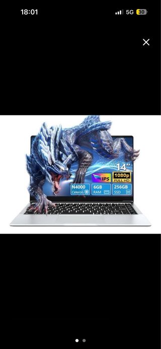 Portátil 14 1080p IPS Celeron N4000 6GB RAM 256GB