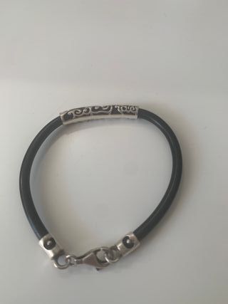 Pulsera Tous Caucho y Plata
