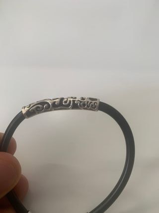 Pulsera Tous Caucho y Plata