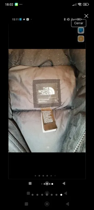 The North Face Chaqueta Negra