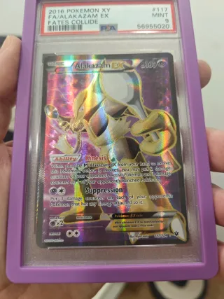 Alakazam EX FA PSA 117 Fates Collide PSA 9