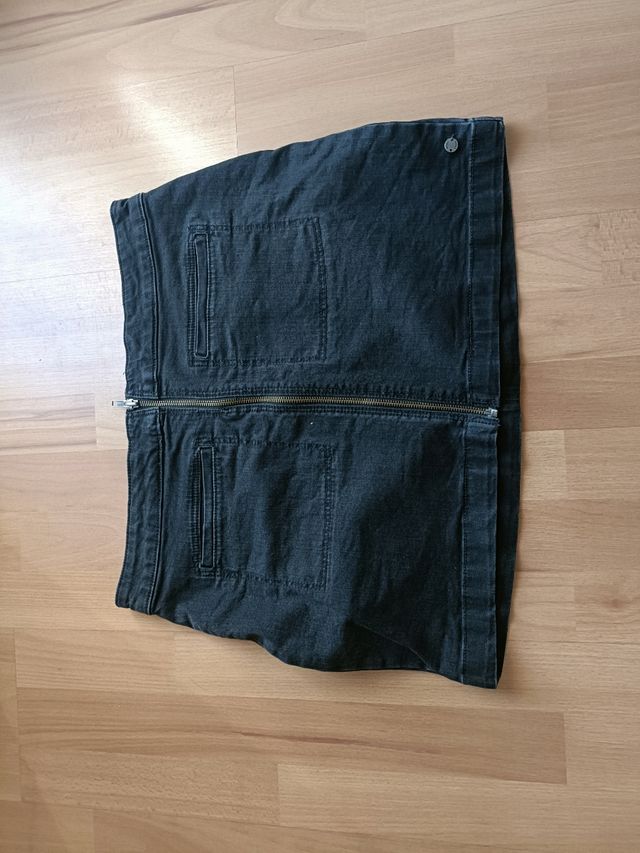 Minifalda vaquera Roxi negra Talla L