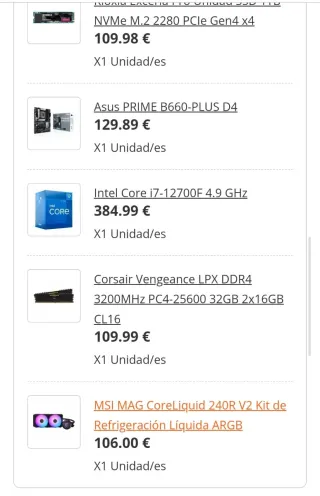 PC Gaming i7-12700F / RTX 3060 Ti / 32GB RAM / 1TB