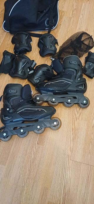Patines en línea Oxelo con protecciones